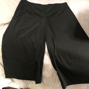 Loft hunter green wide leg pants